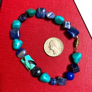 🖤Turquoise💕Lapis lazuli ANKLET